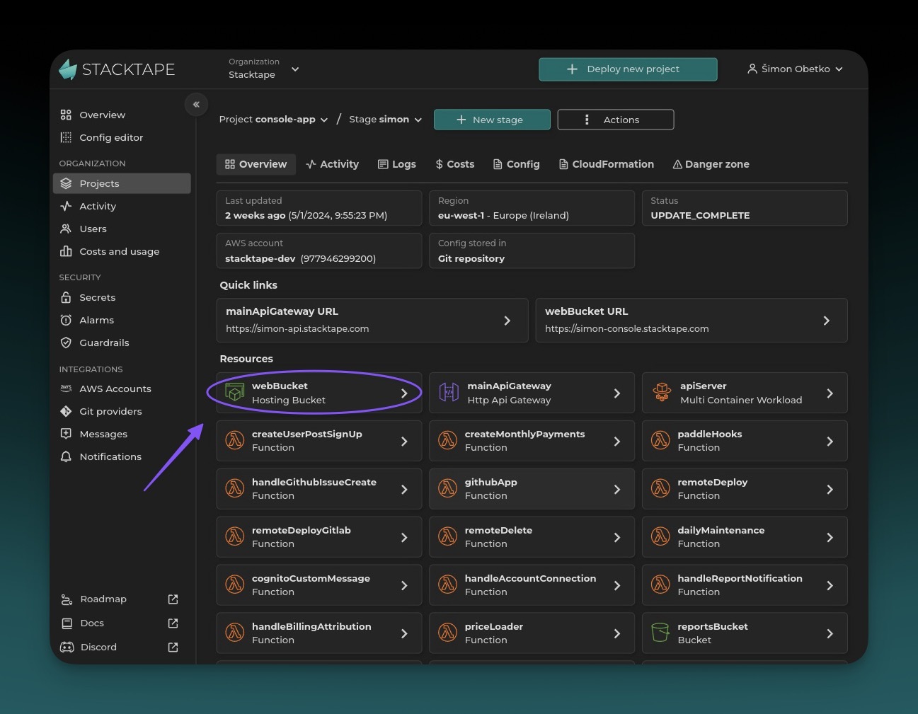 View resource detail